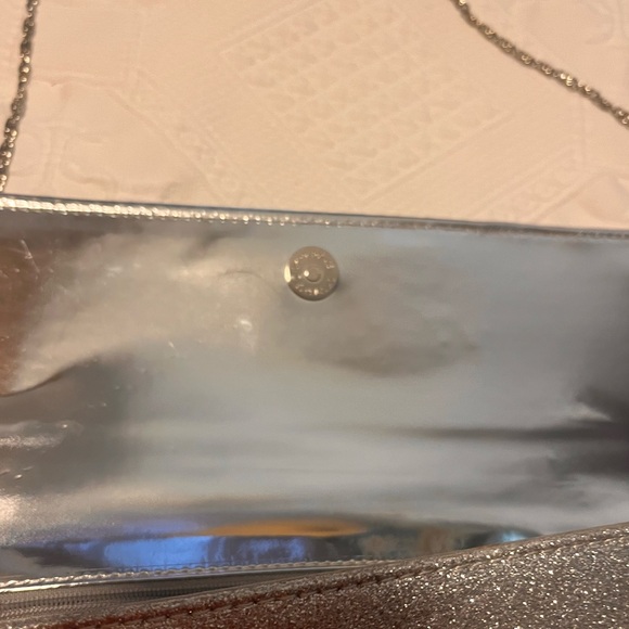 Sold…Aldo beautiful silver clutch or crossbody purse - Picture 4 of 16